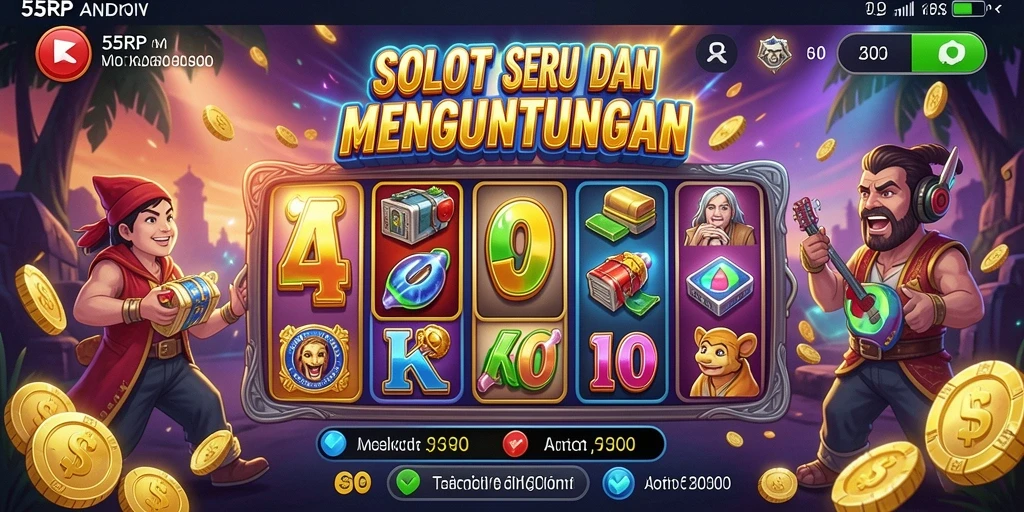 Gameplay slot 55RP yang menarik dan mengasyikkan.