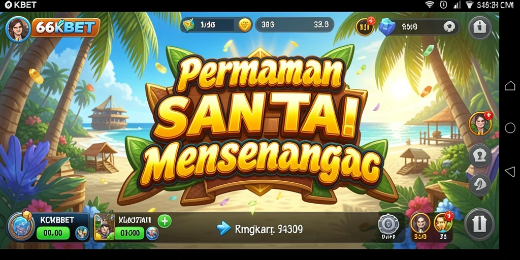 Screenshot gameplay 66KBET yang seru dan penuh warna.