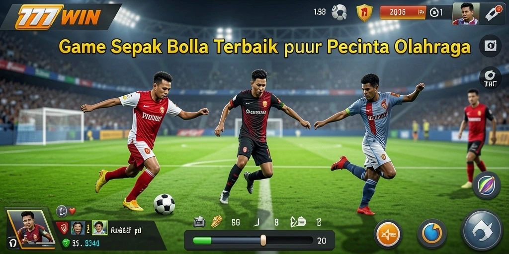 Gameplay seru dari 777WIN yang menghadirkan pertandingan sepak bola nyata.