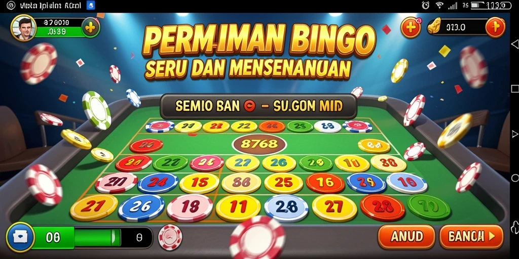 Tampilan game Bingo yang seru dan mengasyikkan.