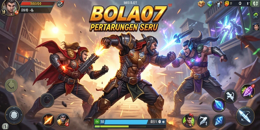 Gameplay BOLA07 yang penuh aksi dan tantangan seru.