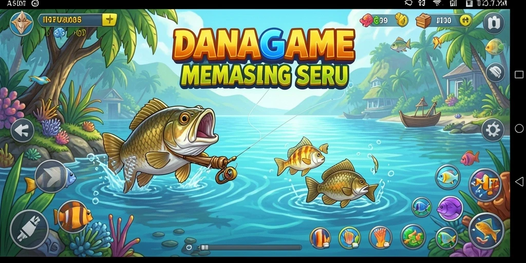 Tangkapan ikan besar dalam gameplay DANAGAME yang mendebarkan.