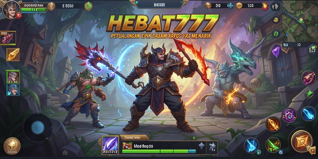 Tampilan gameplay HEBAT777 yang penuh aksi dan strategi.