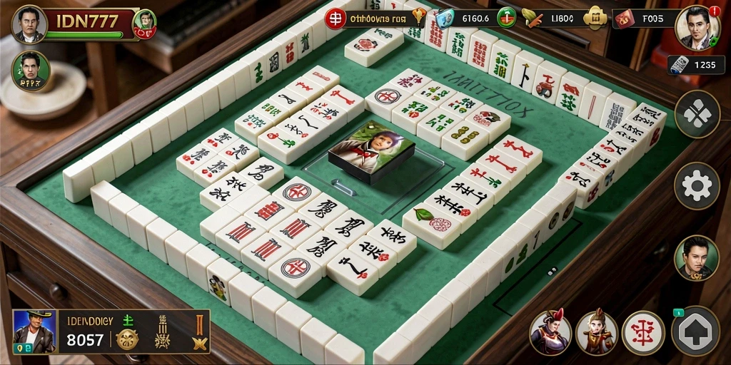 Tampilan gameplay seru IDN777 saat bermain Mahjong yang menantang.