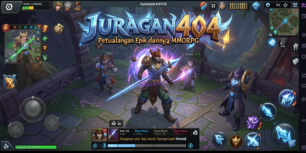 Screenshot menampilkan aksi mendebarkan dalam petualangan MMORPG.