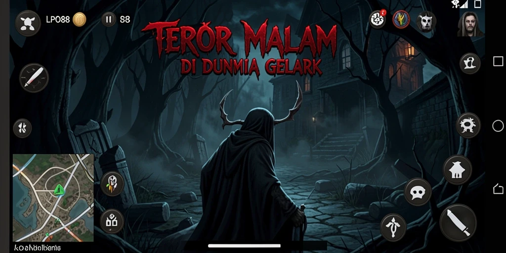 Screenshot gameplay menakutkan dari LPO88 yang menunjukkan suasana mencekam.
