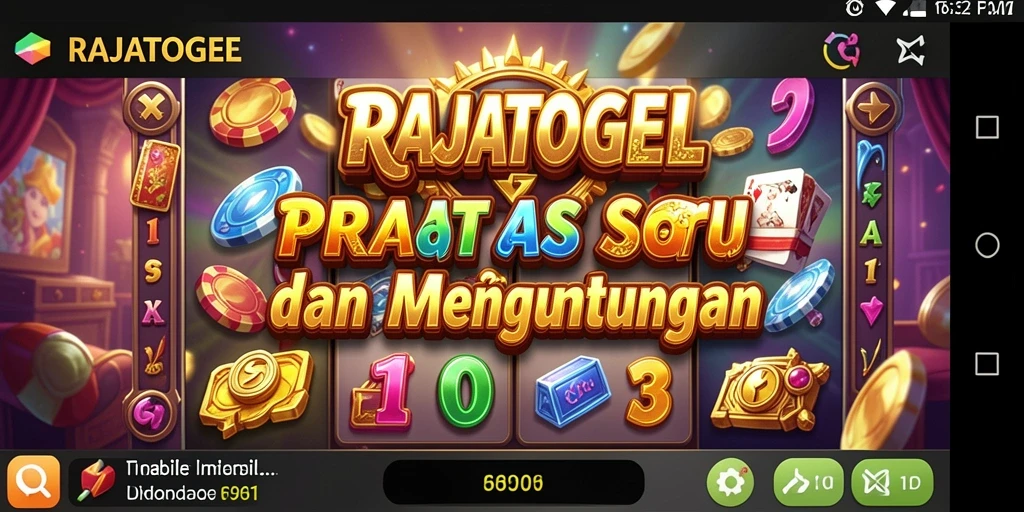 Tampilan gameplay menarik dari permainan Slot RAJATOGEL.