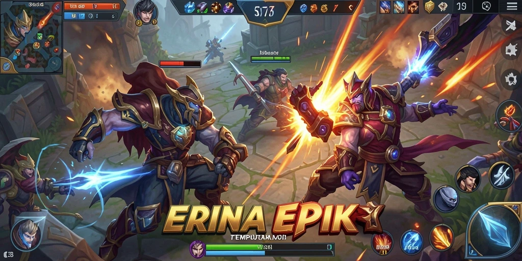 Tampilan gameplay S13 yang seru dalam pertempuran MOBA.